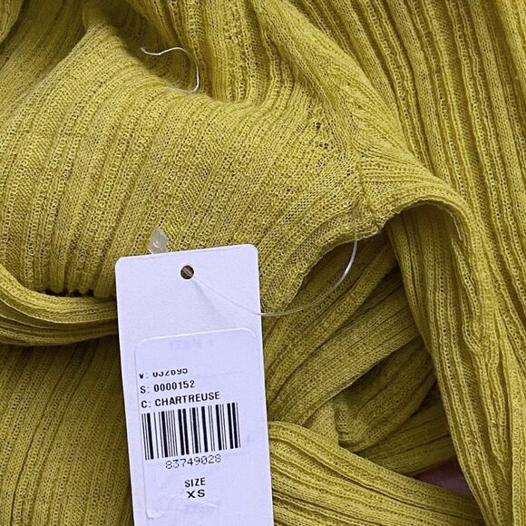 by Anthropologie Sheer Mock-Neck Long-Sleeve Sweater XS new with tag nwt - Picture 3 of 6